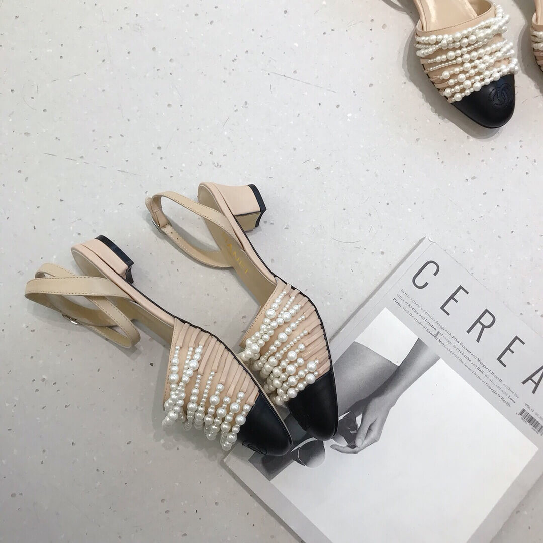 Chanel Pearl Sandals G23578