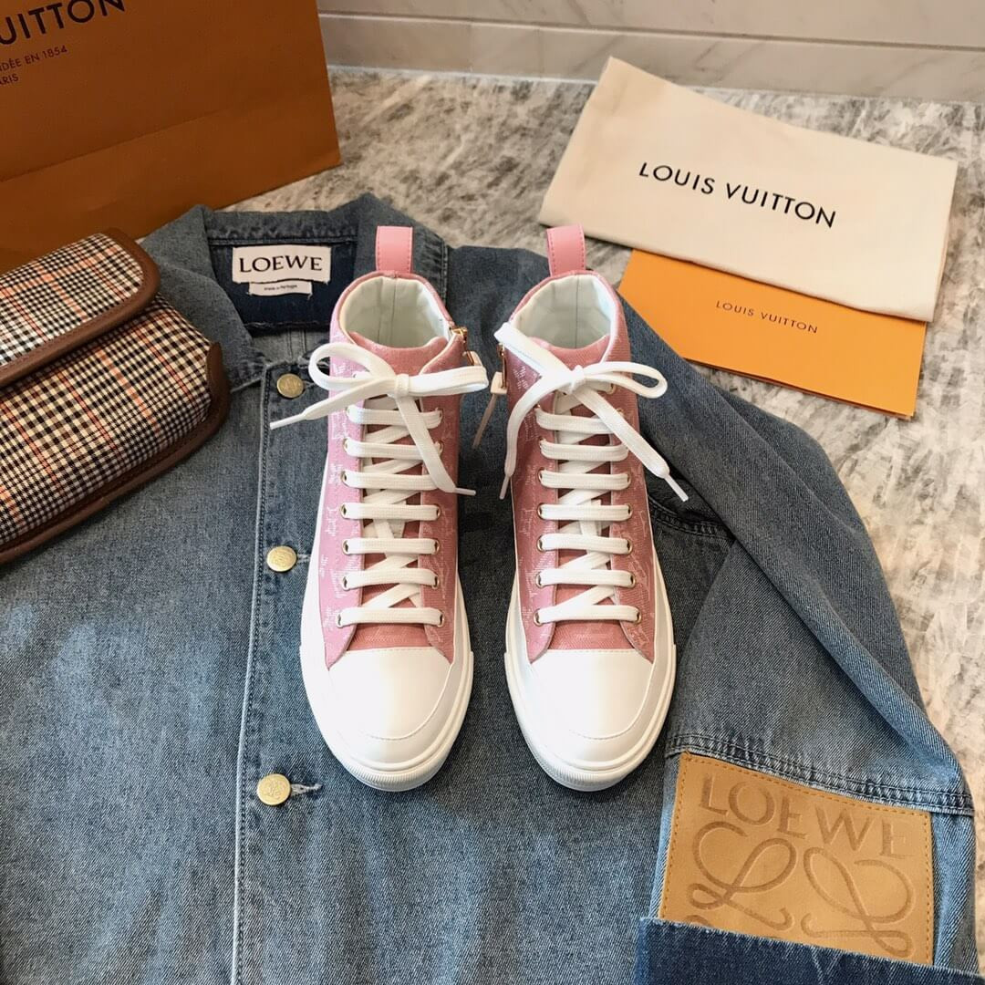 Louis Vuitton Stellar Sneaker Boot 1A4VTE Pink