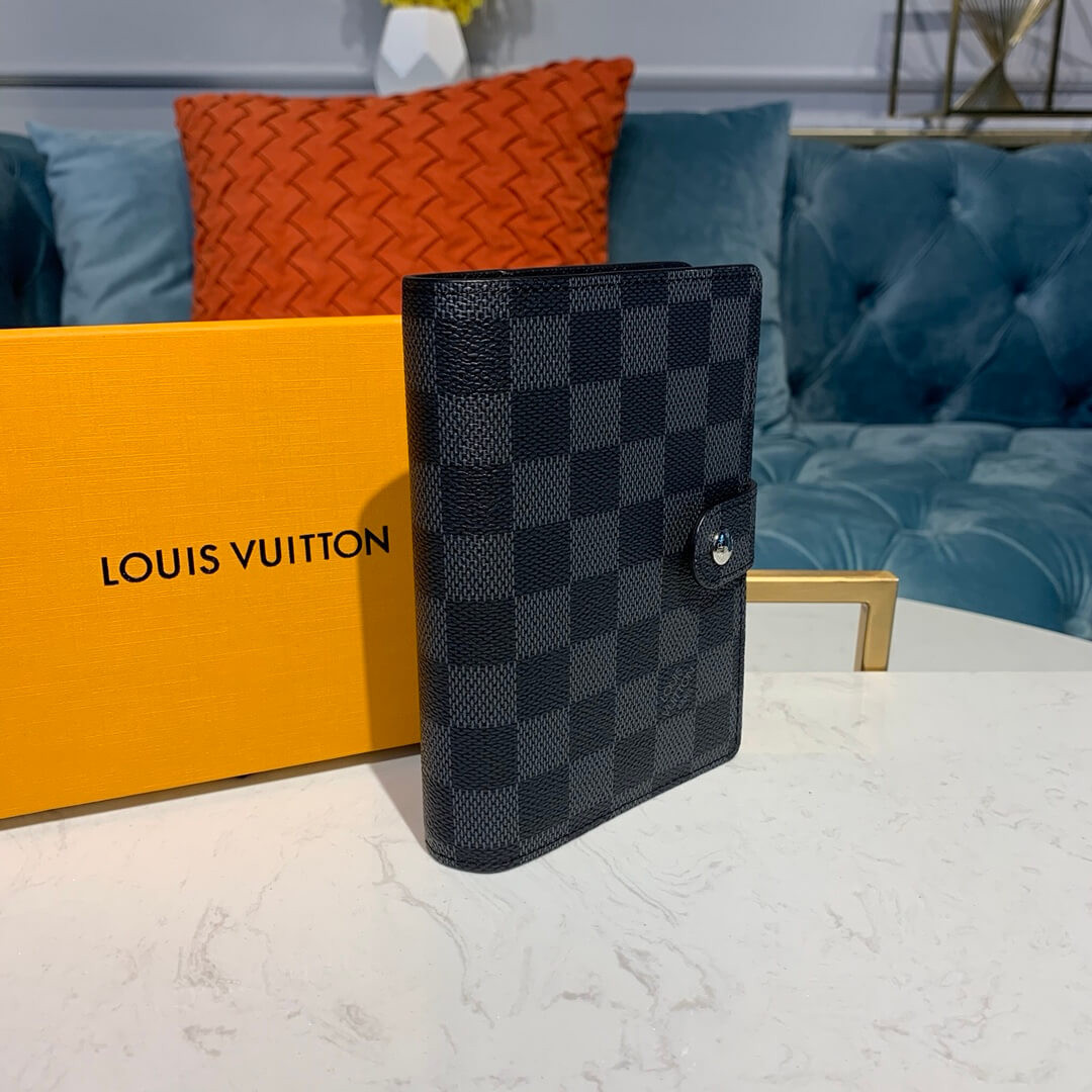 Louis Vuitton Damier Graphite Mickey Print Small Ring Agenda Cover R20005