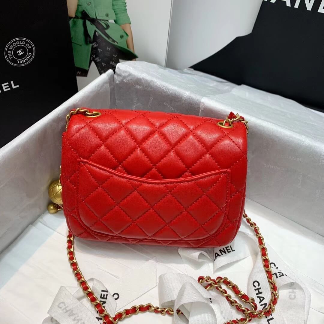 Chanel Lambskin Flap Bag AS1786