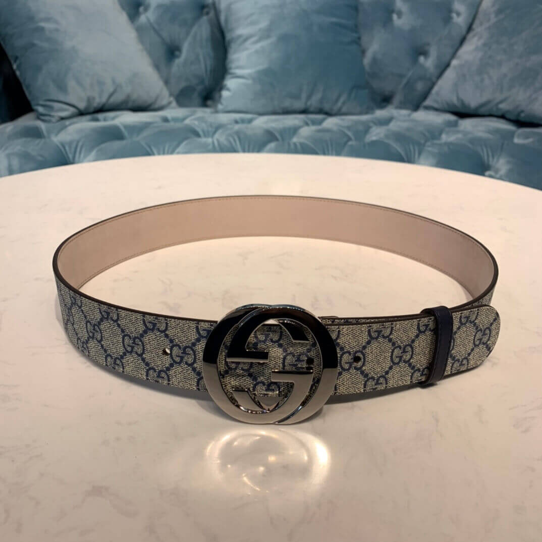 Gucci GG Supreme Belt With G Buckle 411924
