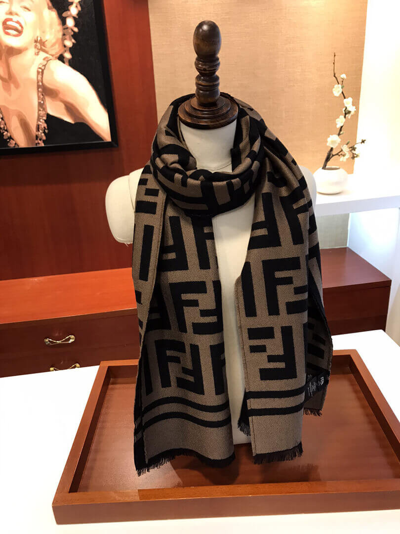 Fendi Cashmere FF Scarf 259A