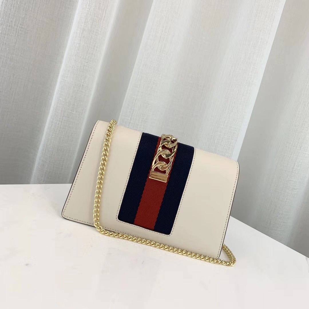 Gucci Sylvie Leather Super Mini Bag 494646