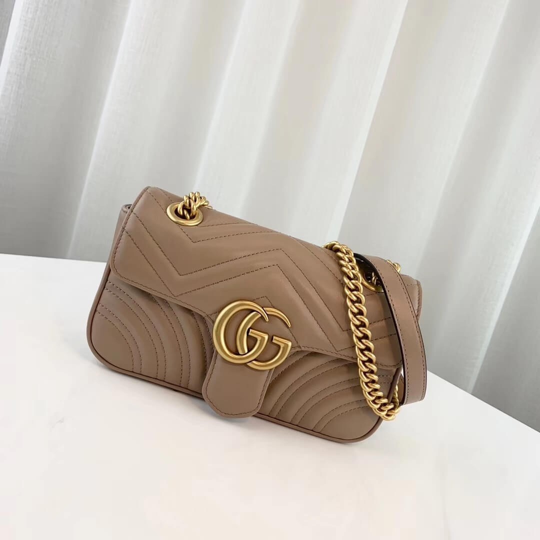 Gucci GG Marmont Matelasse Chevron Leather Mini Bag 446744