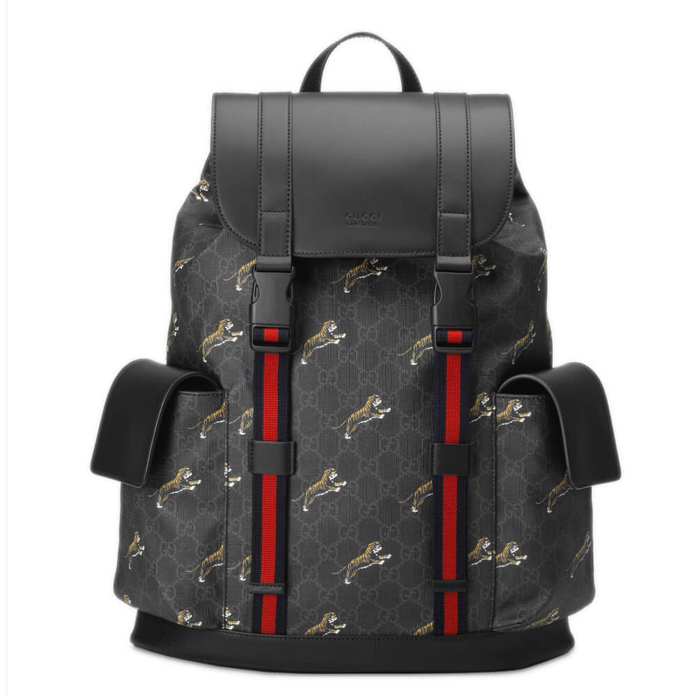 Gucci Bestiary Backpack With Tigers 495563