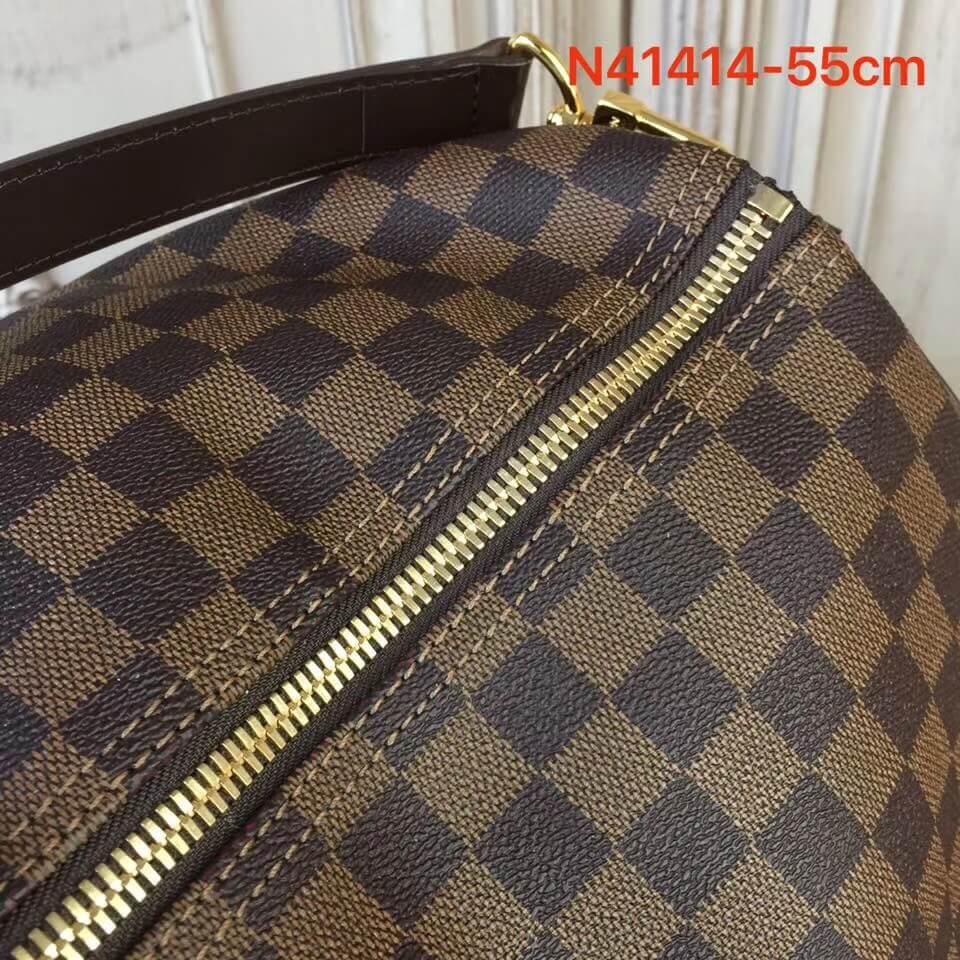 Louis Vuitton Damier Ebene Canvas Keepall Bandouliere 55  N41414