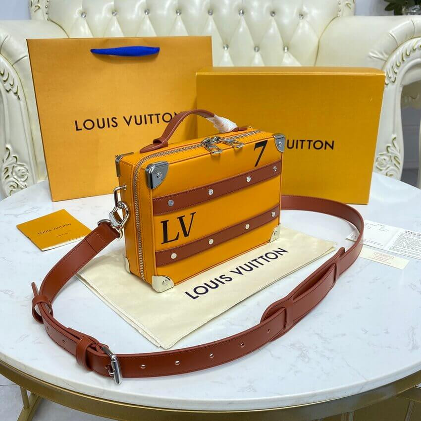 Louis Vuitton LVxNBA Orange Leather Handle Trunk M45785