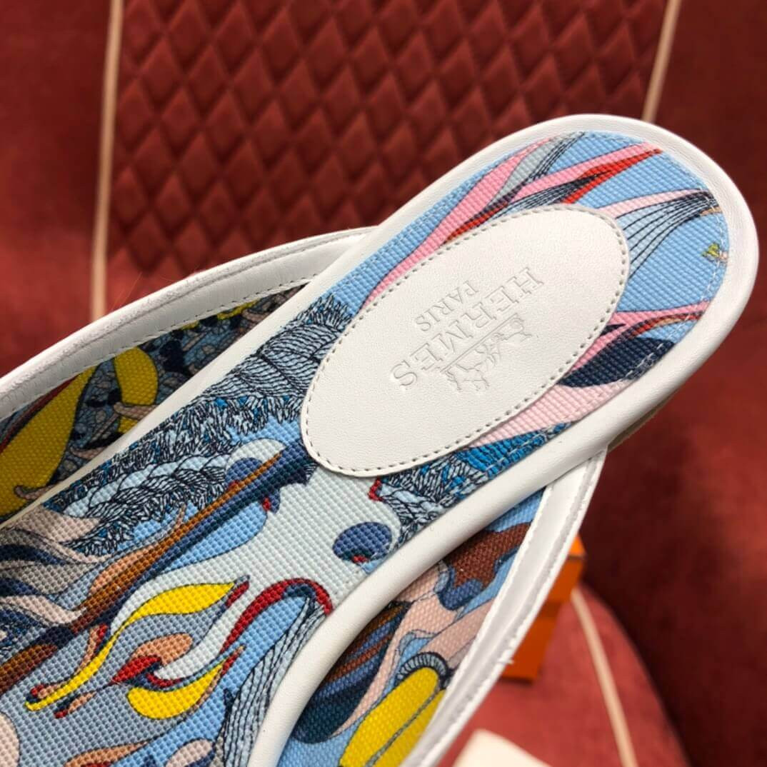 Hermes Oz Mule Palladium Kelly Buckle H191086