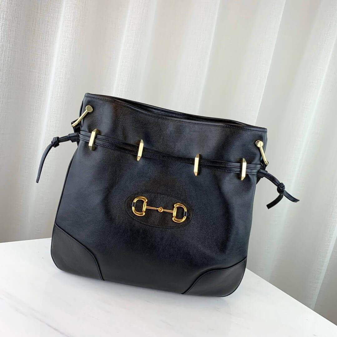 Gucci 1955 Horsebit Tanned Leather Messenger Bag 602089