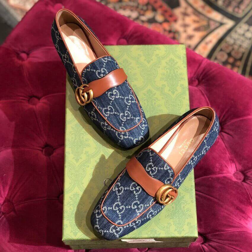 Gucci Tennis 1977 GG Denim Loafer