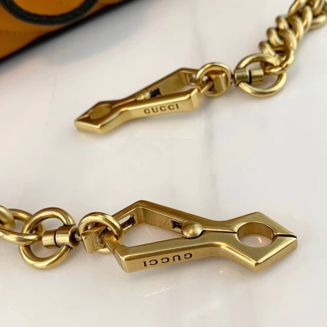 Gucci GG Marmont Mini Top Handle Bag 583571 Cognac