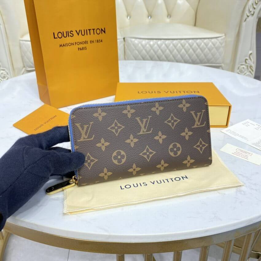 Louis Vuitton Monogram Zippy Wallet M63894 Blue
