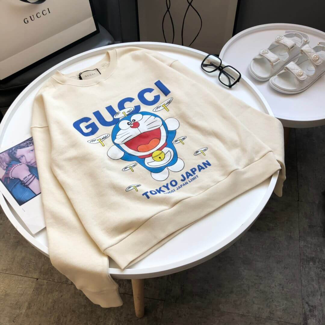 Gucci Embroidered Doraemon Logo Sweatshirt 617965
