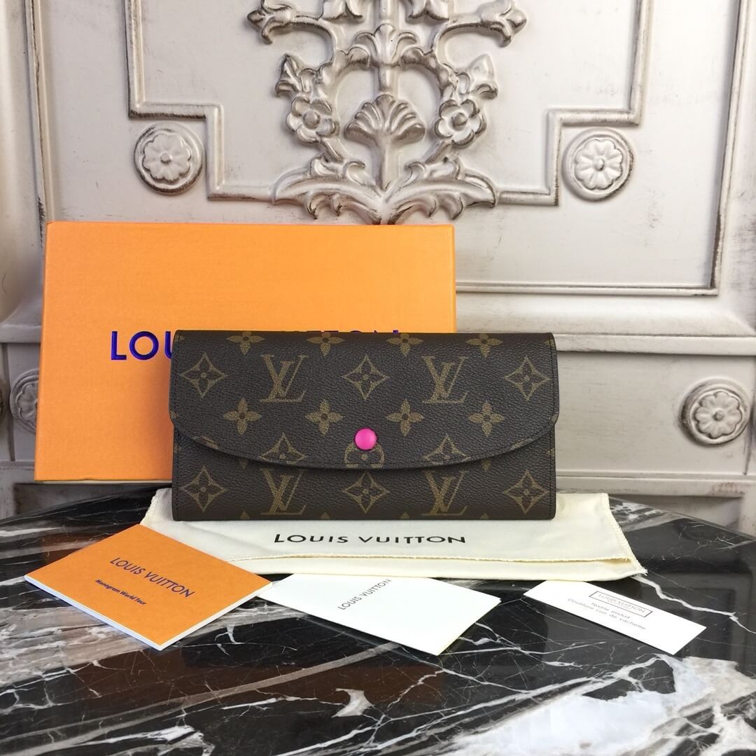 Louis Vuitton Monogram Canvas Emilie Wallet M60696