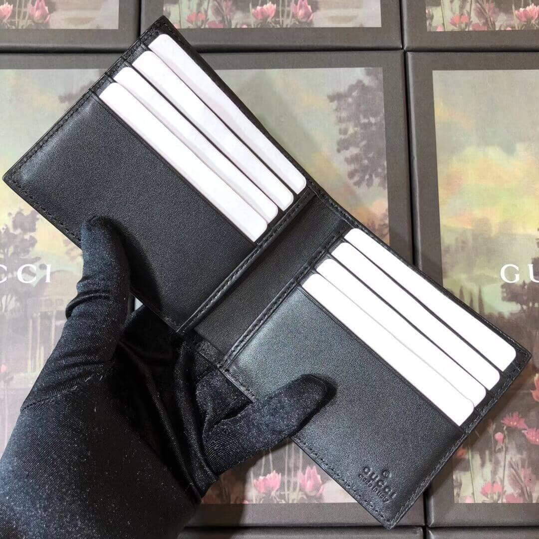 Gucci Signature Leather Folding Wallet 473916