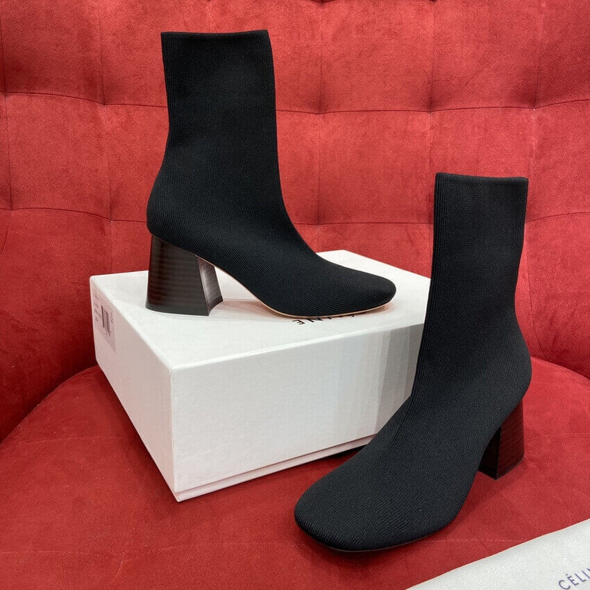 Celine 7cm Sock Ankle Boots 179425