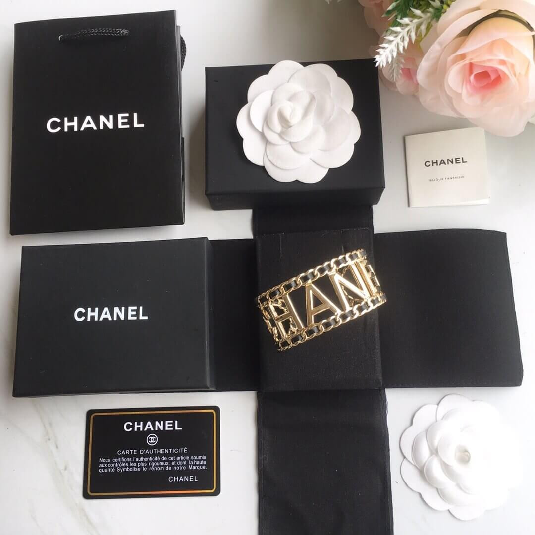 Chanel Lambskin Vintage Allure Cuff Bracelet 460970