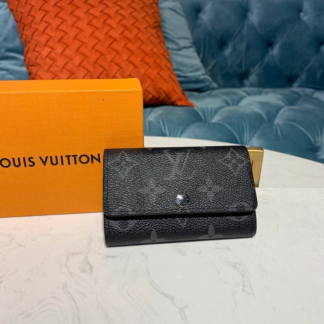 Louis Vuitton Monogram Eclipse 6 Key Holder M60701