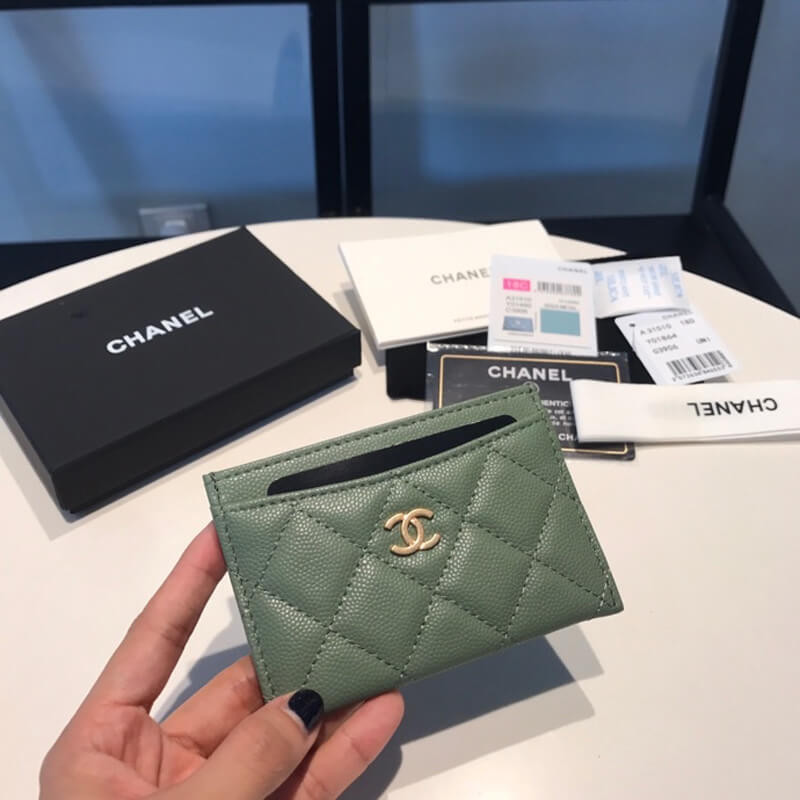 Chanel Grainy Calfskin Classic Card Holder A31510
