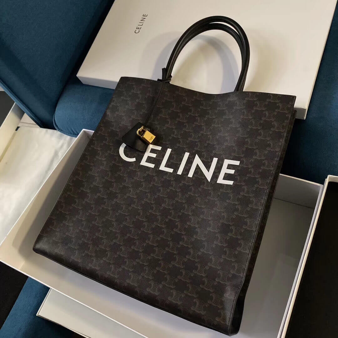 Celine Vertical Cabas Celine In Triomphe Canvas 190972