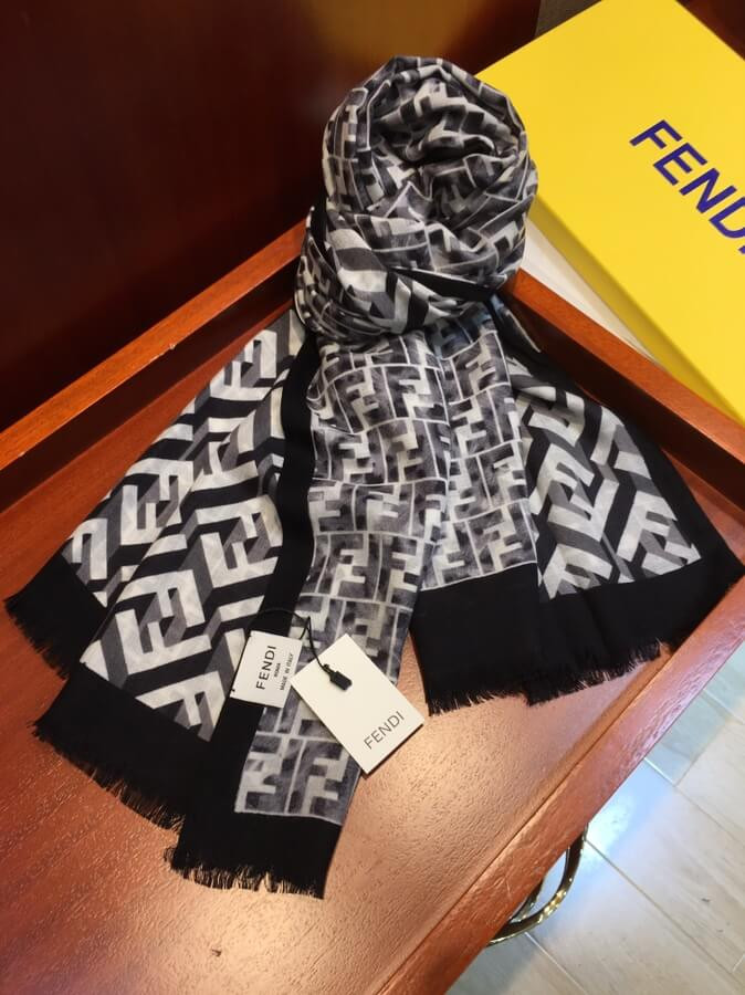 Fendi Cashmere FF Maxi Stole 899A