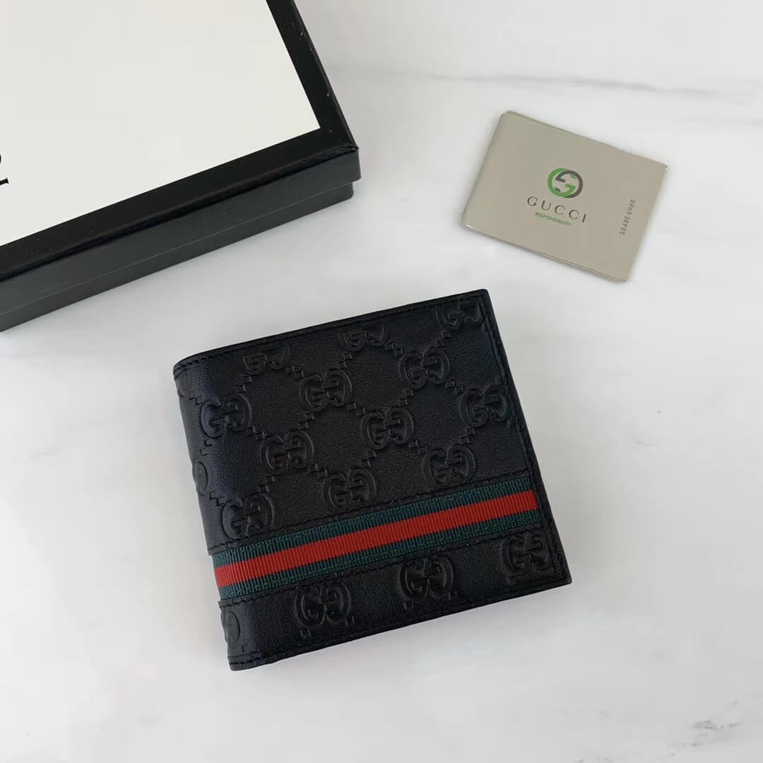 Guccissima Web Bi-fold Wallet 138042