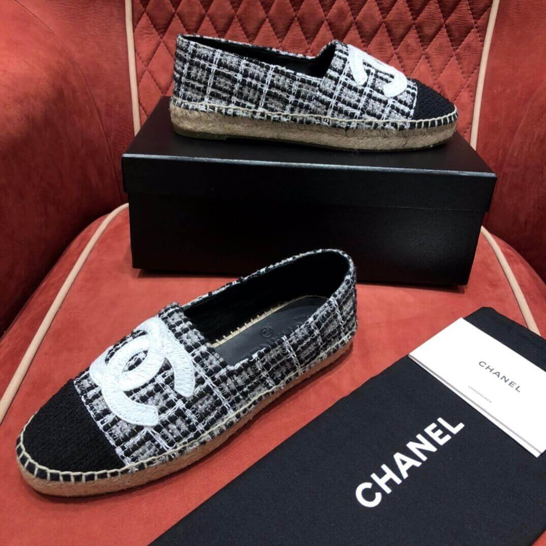 Chanel Tweed & Grosgrain Espadrilles G29762