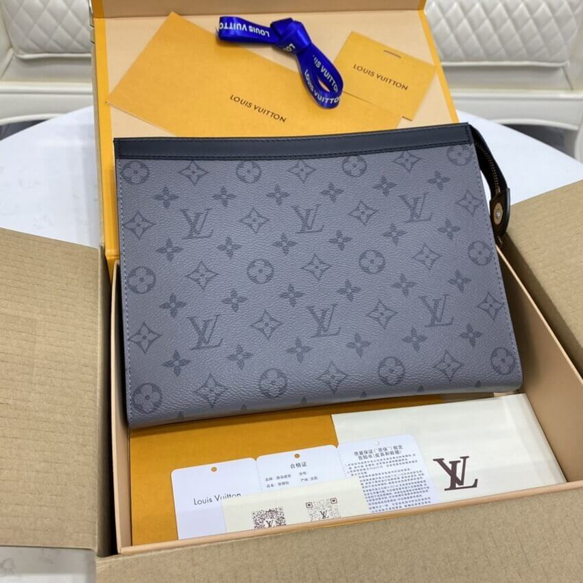 Louis Vuitton Monogram Eclipse Pochette Voyage MM M69535