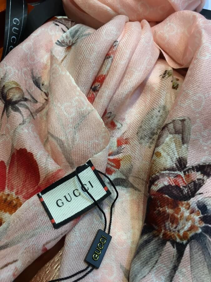 Gucci GG Blooms Print Scarf 499225
