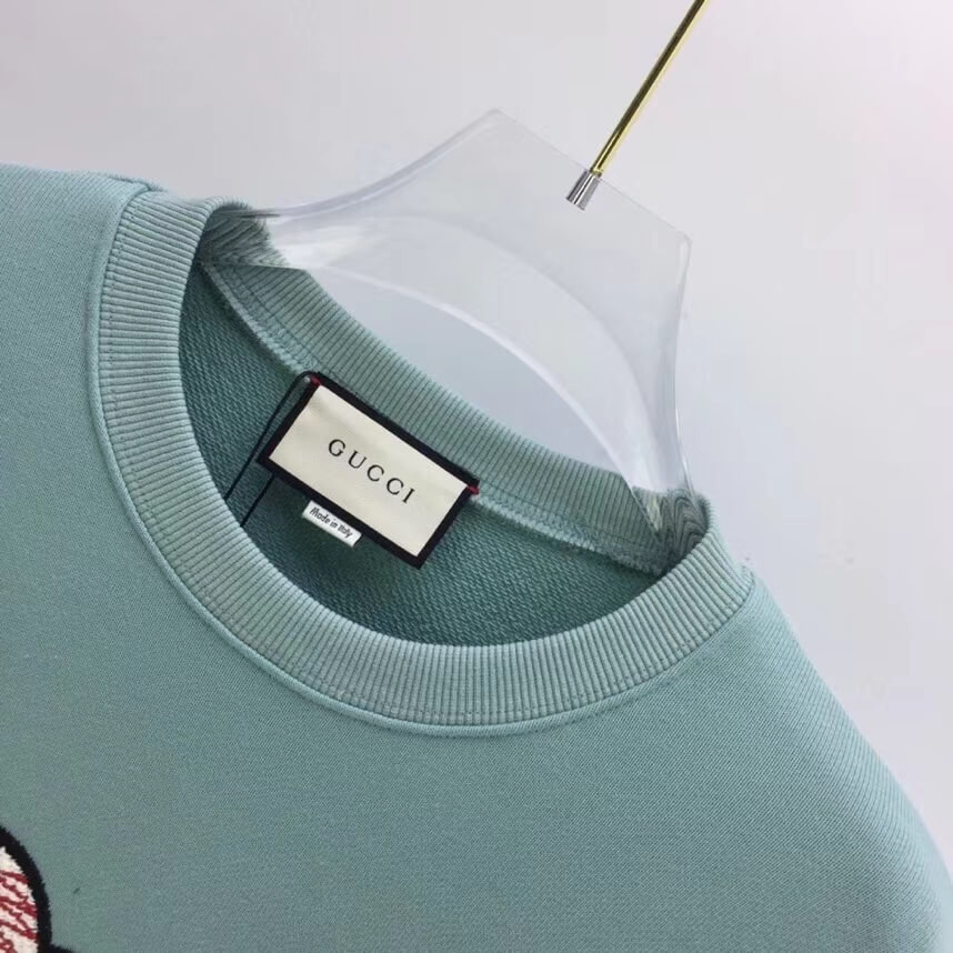 Gucci Mohair Crop Sweatshirt With Chick 636008