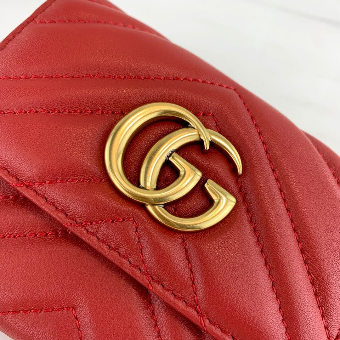 Gucci GG Marmont Matelassé Wallet 474802