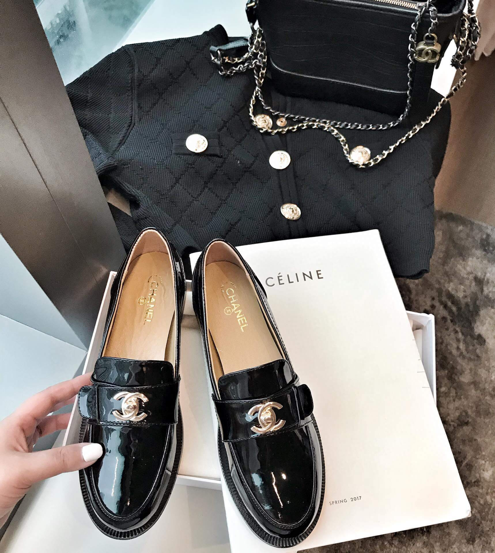 Chanel CC Turnlock Loafers And Patent Leather Loafers G429295