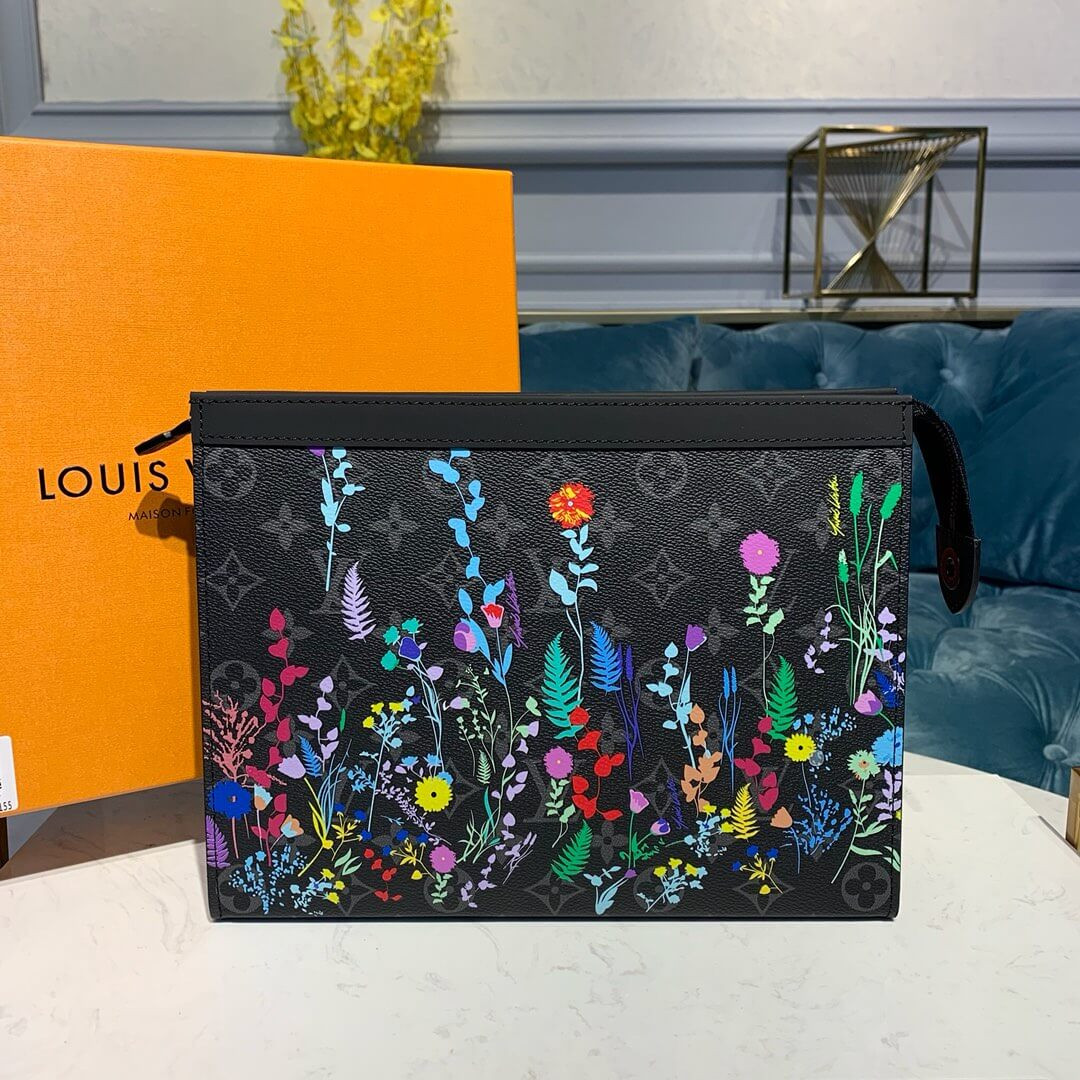 Louis Vuitton Flower Print Pochette Voyage MM M69053