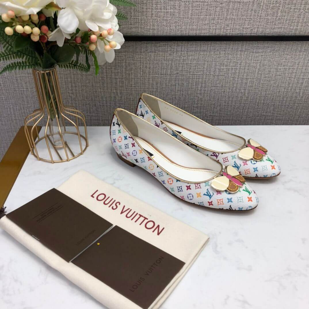 Louis Vuitton Multicolor Primrose Ballerina Flat Shoes 91051