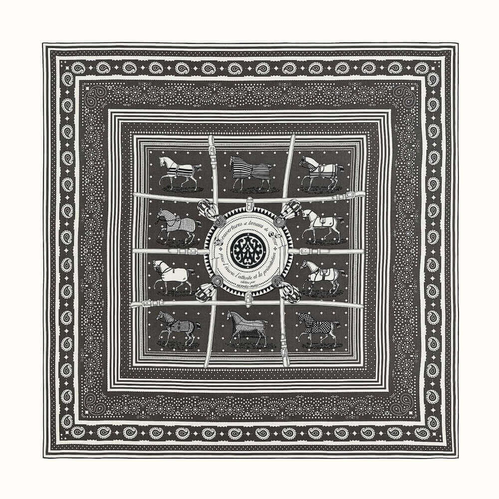 Hermes Couvertures Et Tenues De Jour Bandana Shawl 140 H243507