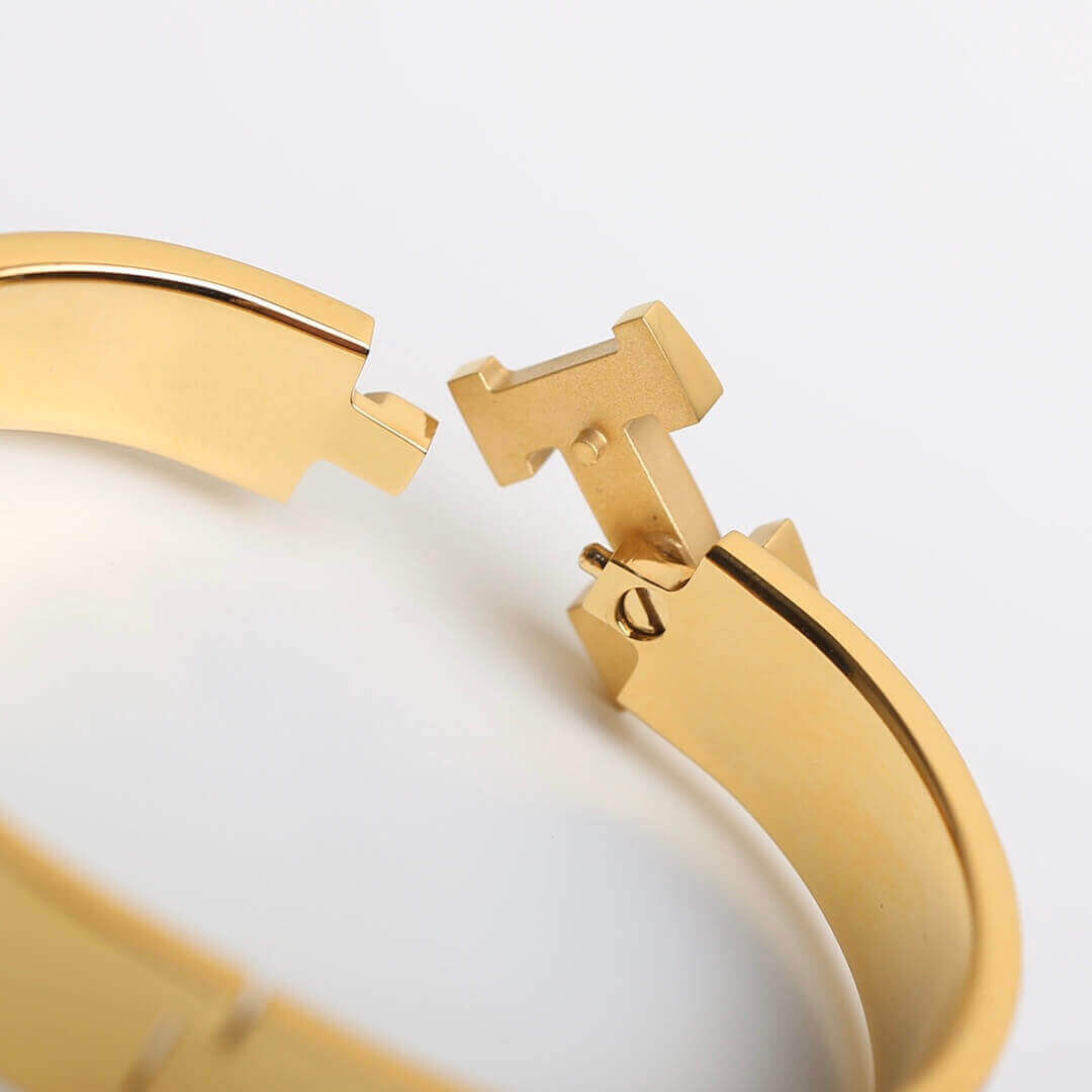 Hermes Clic H Tartan Bracelet H704 Pink