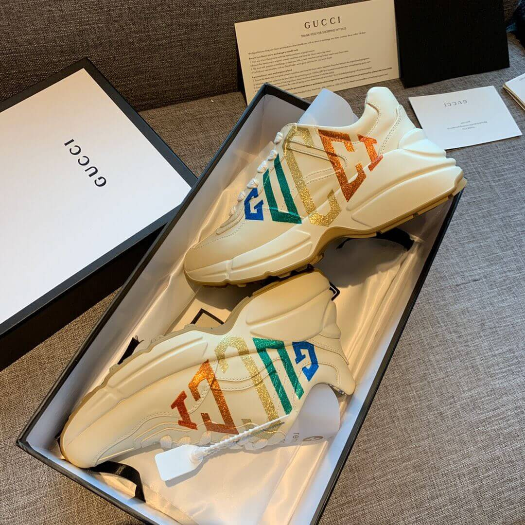 Gucci Rhyton Glitter Gucci Sneaker 524990