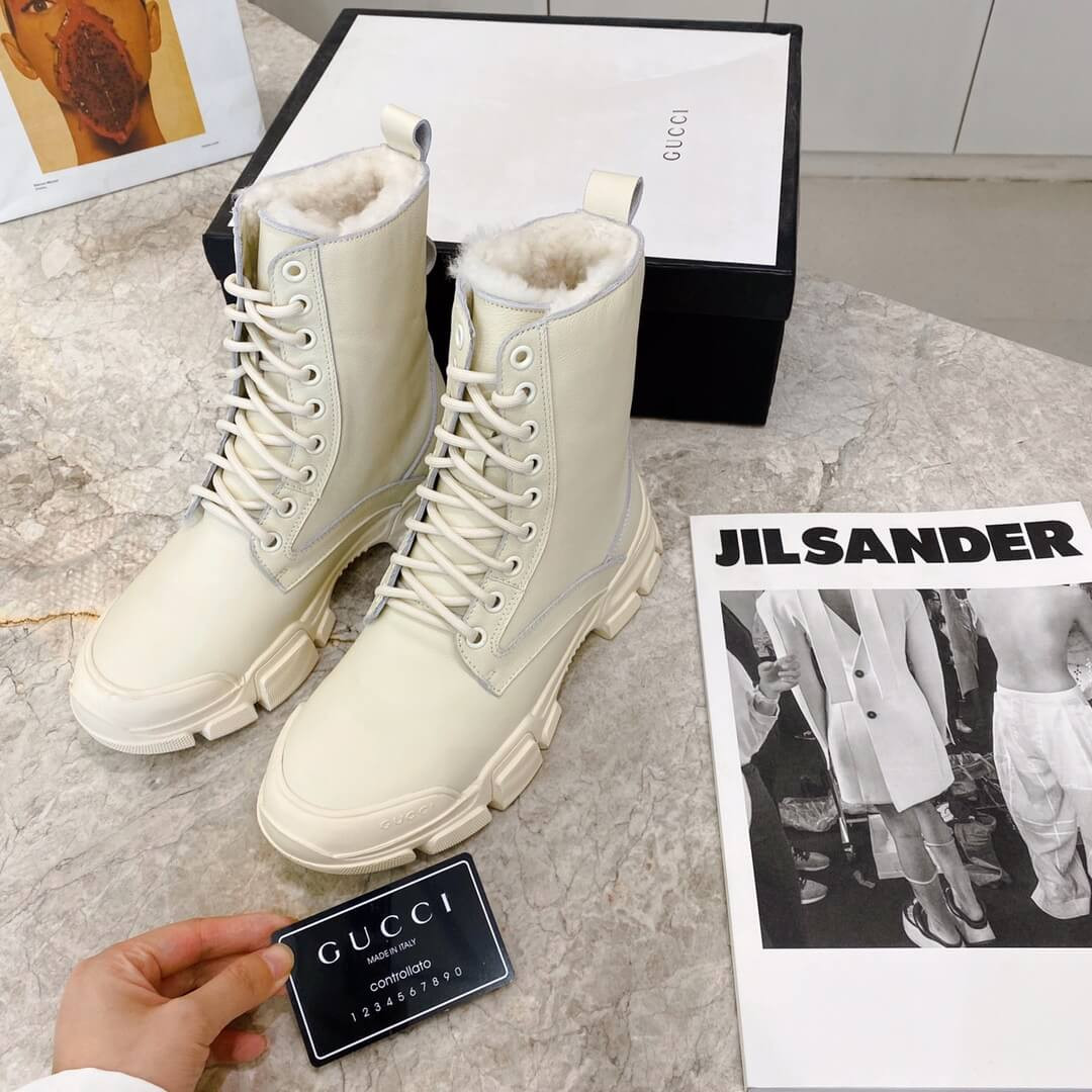 Gucci GG Wool Ankle Boot G1120C