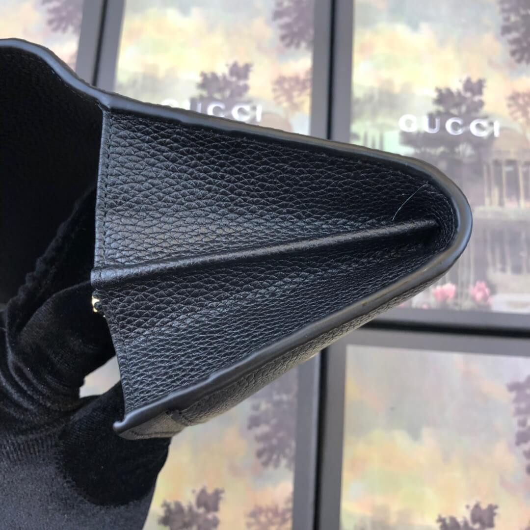 Gucci Zumi Grainy Leather Continental Wallet 573612