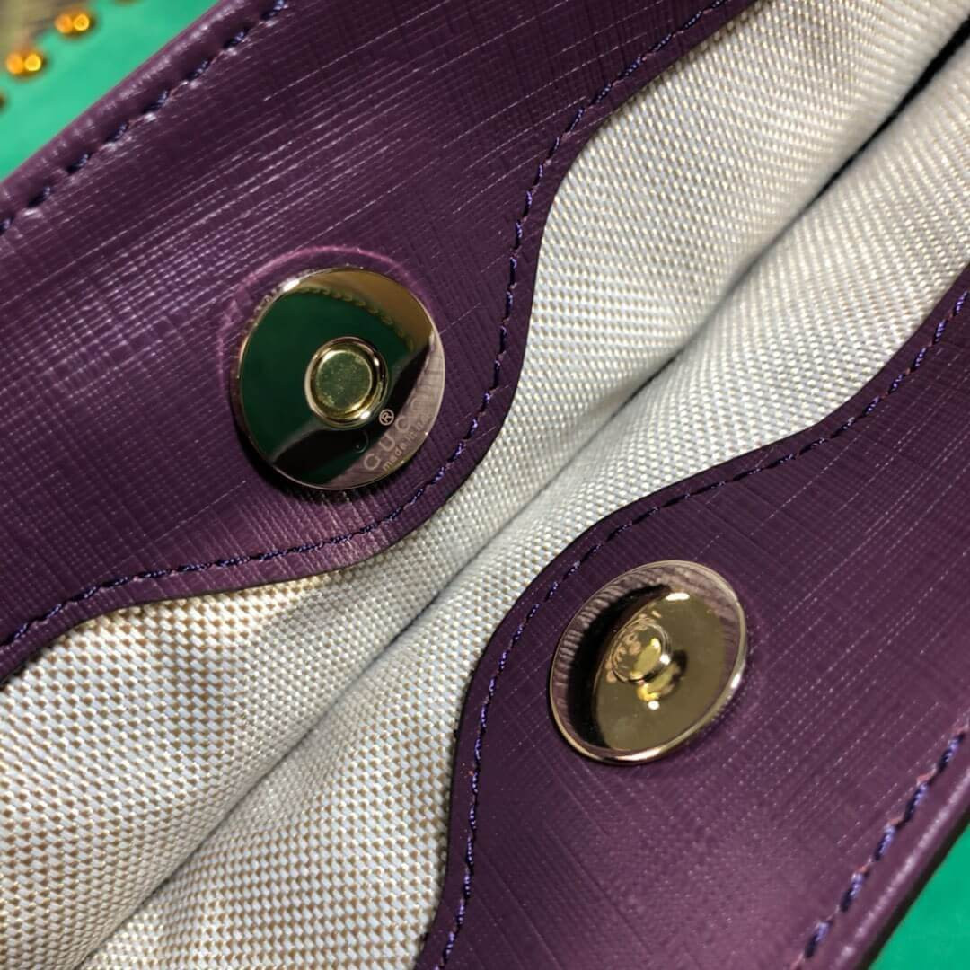 Gucci Childrens Dumbo Print Tote 410812 Purple