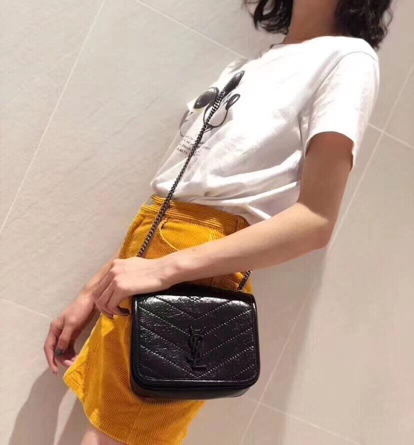 Saint Laurent Niki Chain Wallet Shoulder Bag 583103