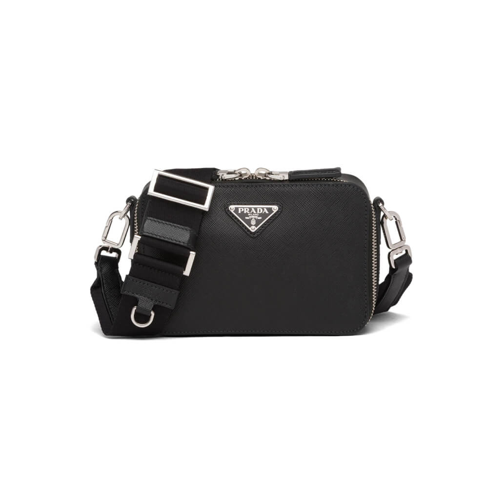 Prada Brique Saffiano Leather Cross-Body Bag 2VH070