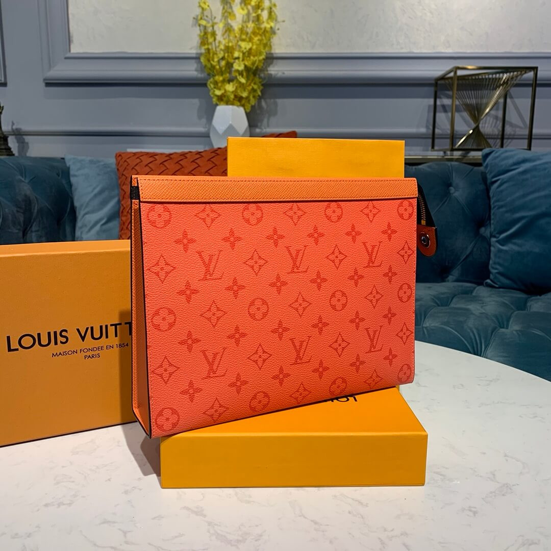 Louis Vuitton Taiga Leather Pochette Voyage MM M30575F