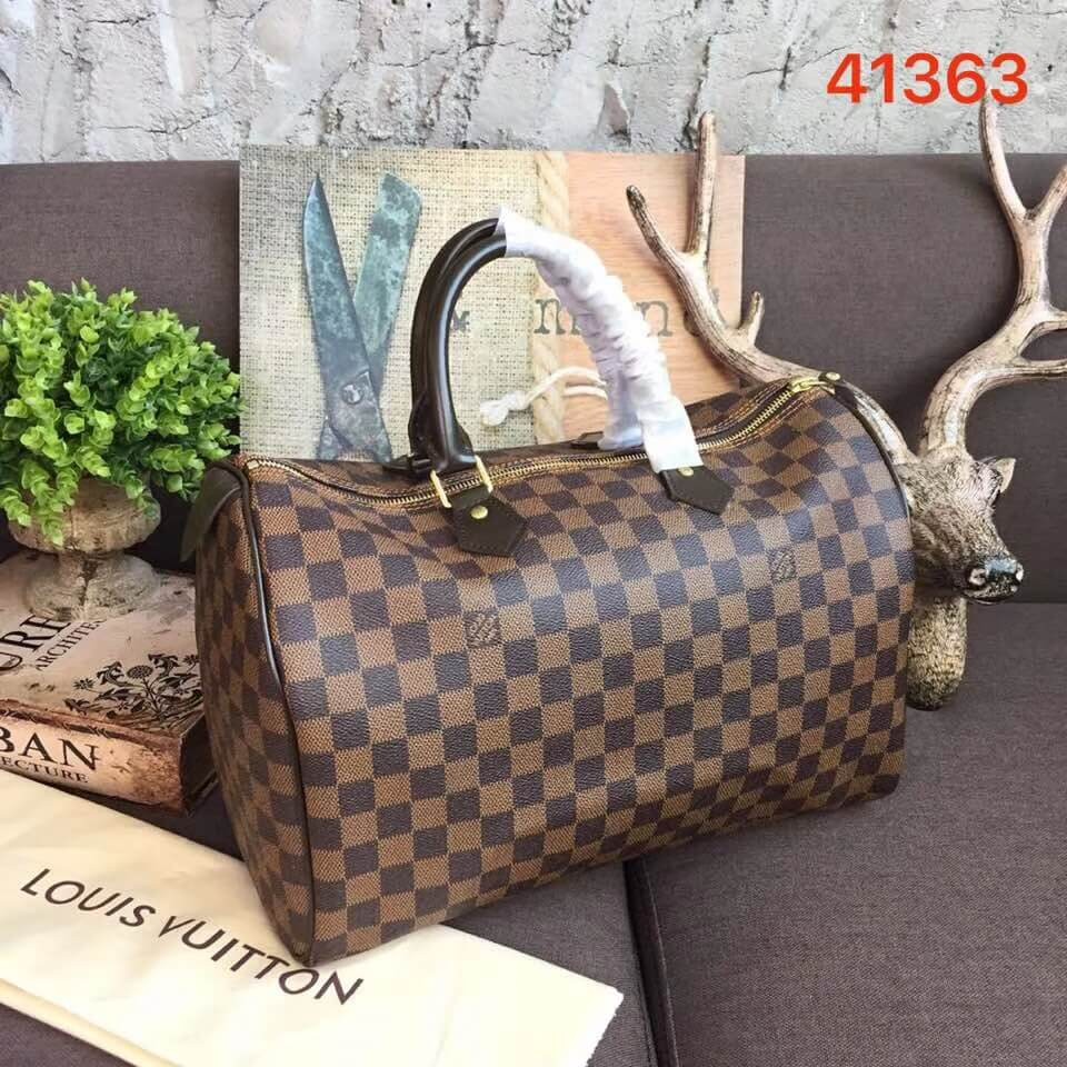 Louis Vuitton Damier Ebene Canvas Speedy 35 N41363