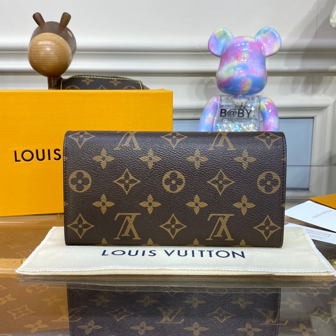 Louis Vuitton Vivienne Holidays Monogram Sarah Wallet Yellow M81608
