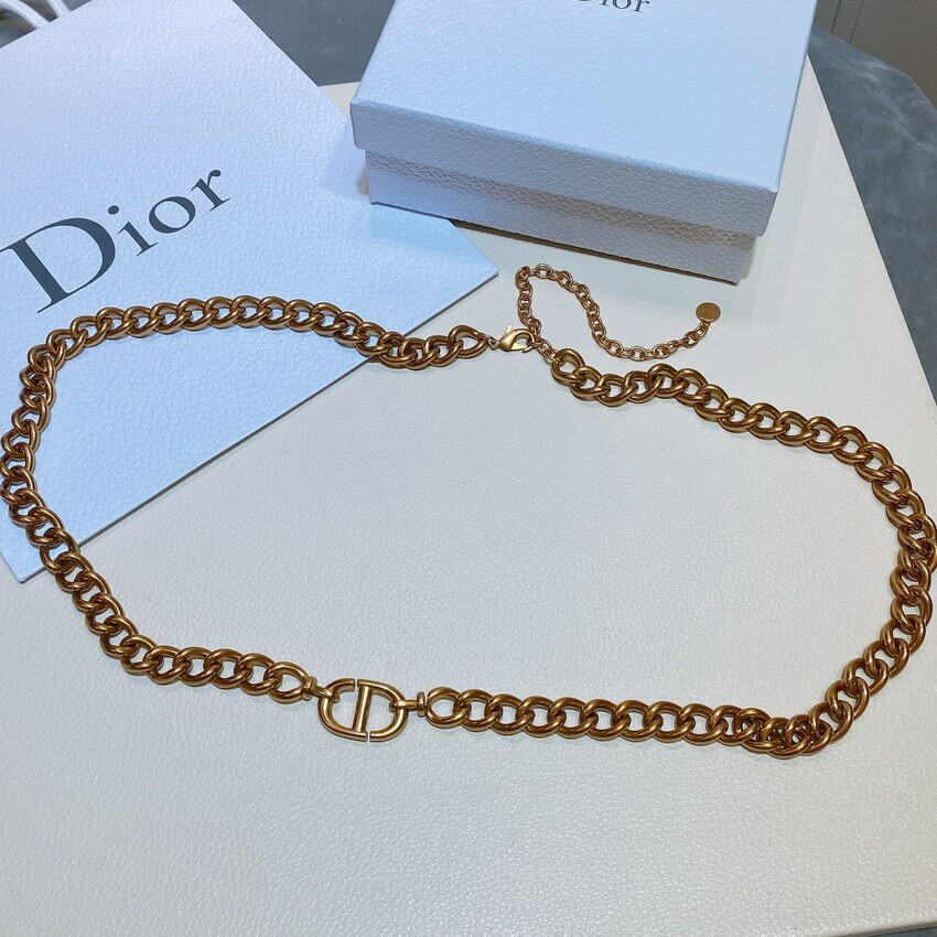 Christian Dior Vintage CD Chain Belt