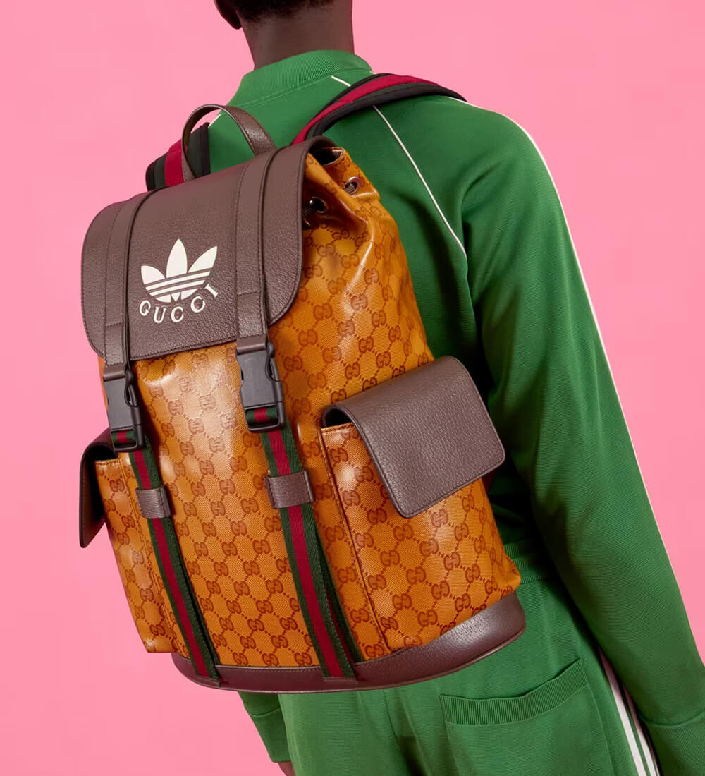 adidas x Gucci Backpack 495563 in GG Crystal Canvas