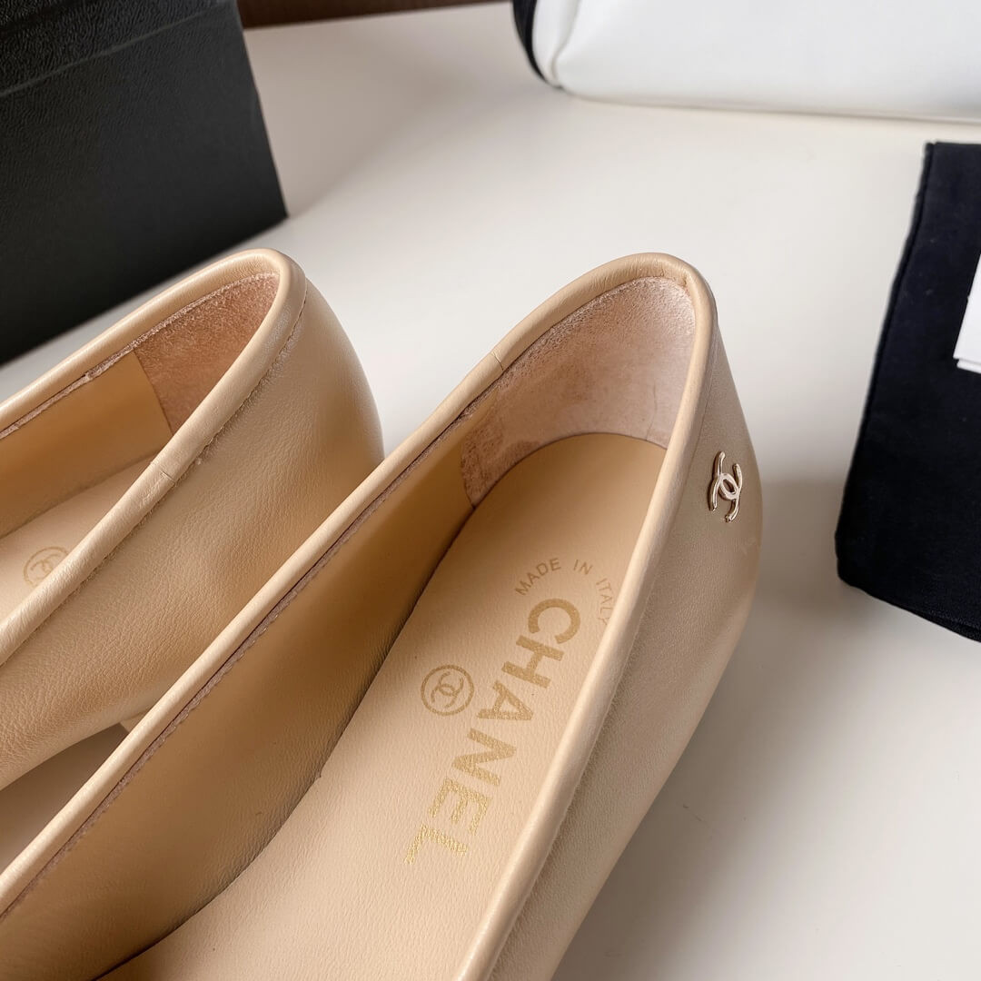 Chanel Pearl Embellished Ballerinas 36126