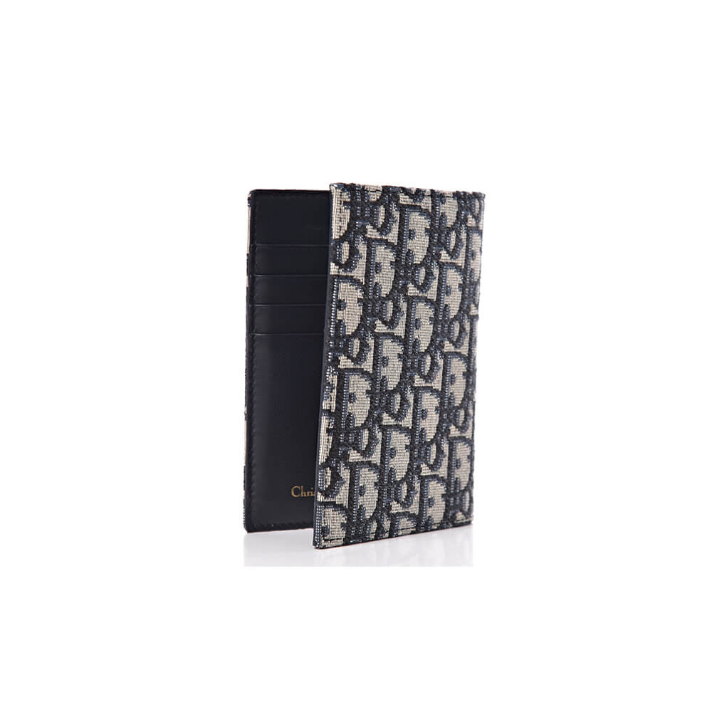 Christian Dior Oblique Jacquard Passport Case S5539