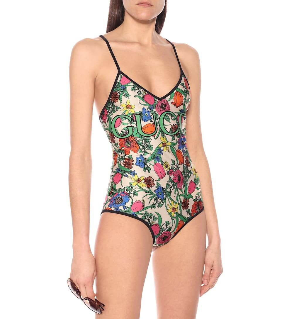 Gucci Pop Flora Print One Piece Swimsuit 514977
